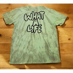 Off The Grid Records Shirt Men's Size M Green Tie Dye DJ John Summit WAL Tour